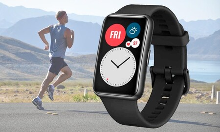 La mejor relación calidad precio para regalar un reloj deportivo a tu padre la tienes en el Huawei Watch Fit: en Amazon por 79 euros