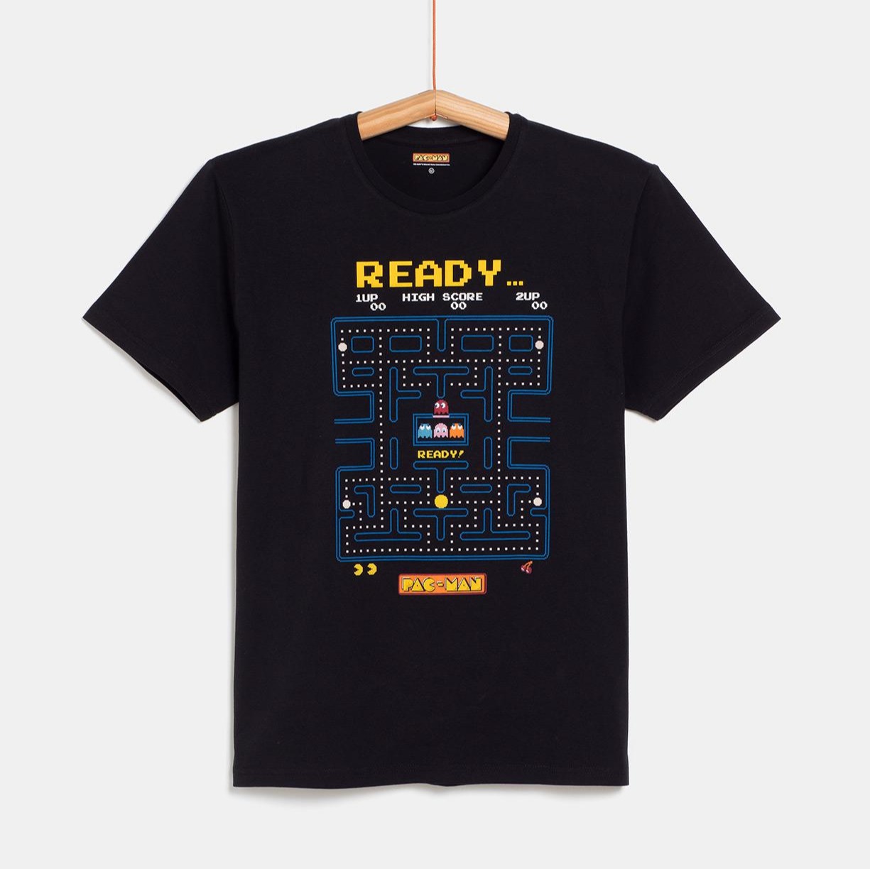 Camiseta manga corta con print de Hombre PAC MAN
