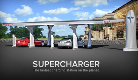 Tesla presenta su supercargador