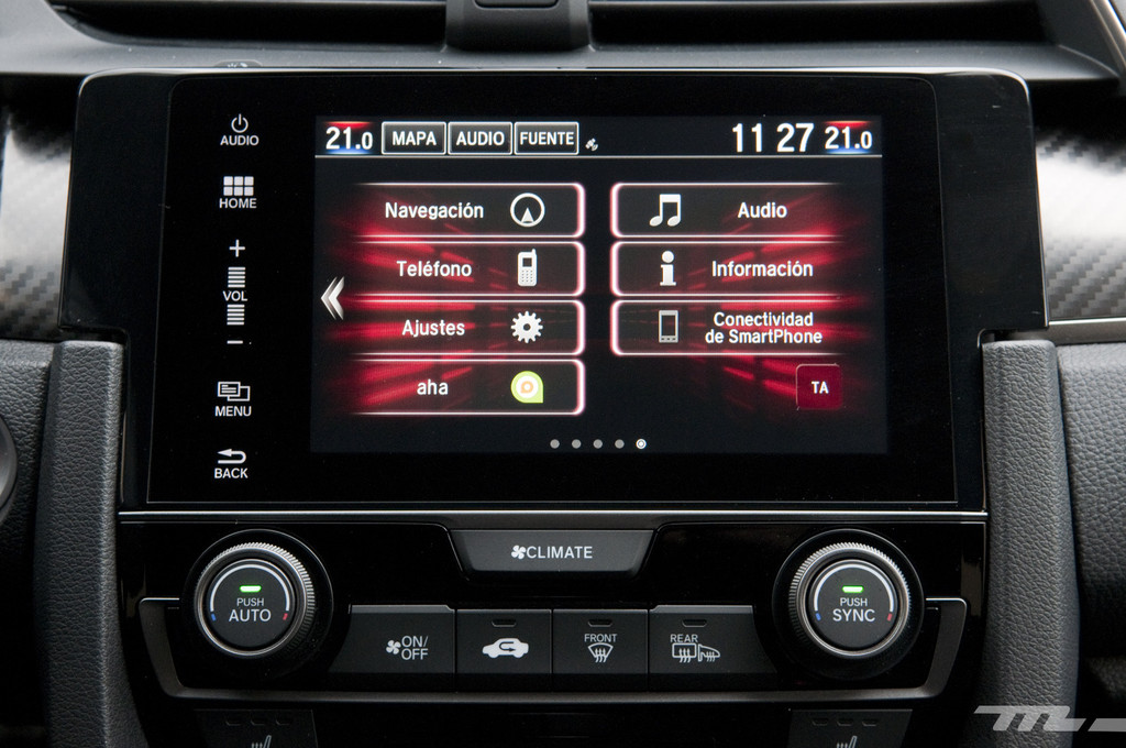 Honda Civic 2017, prueba contacto