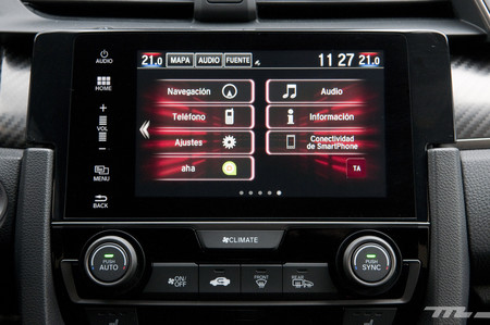 Honda Civic 2017, prueba contacto