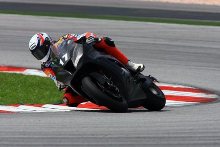 Joan Lascorz en los test de Sepang
