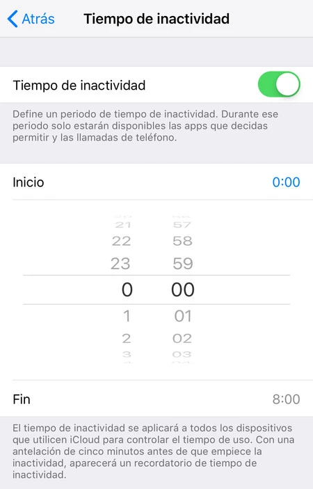 アイドル使用時間