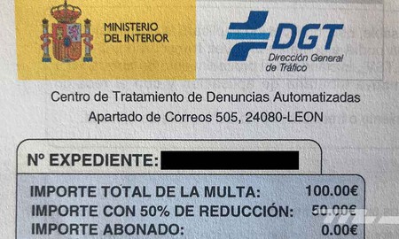 Notificación multa DGT