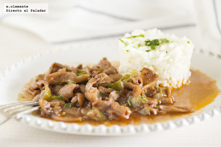 Chipirones guisados. Receta