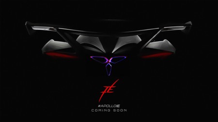 Mucha fibra de carbono, 1.000 CV y envuelto en misterio. El Apollo IE avisa con este primer teaser