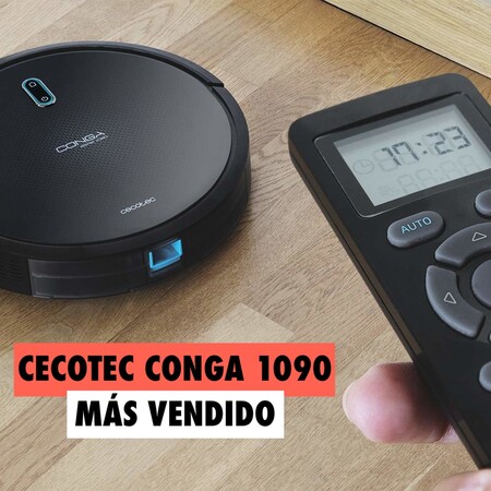 El robot aspirador más vendido de Amazon es español, también friega el suelo y cuesta menos de 150 euros: Cecotec Conga 1090