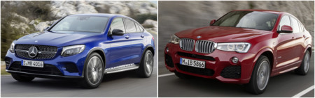 Mercedes-Benz GLC Coupé vs BMW X4: comparativa visual