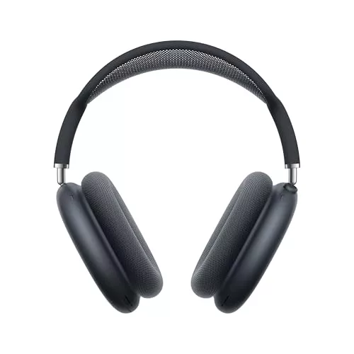 Apple AirPods MAX Auriculares inalámbricos de Diadema con cancelación Activa de Ruido de Nivel Profesional, Modo de Sonido Ambiente, Audio Espacial Personalizado, Carga por USB C, Medianoche