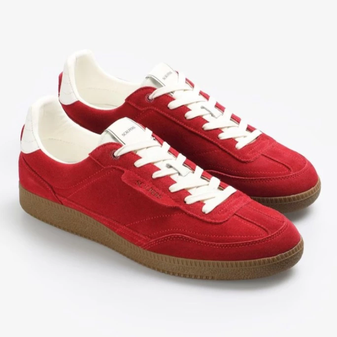 Scalpers Zapatillas deportivas de hombre de ante con cordones