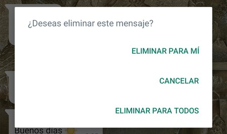 Borrado Mensajes Whatsapp