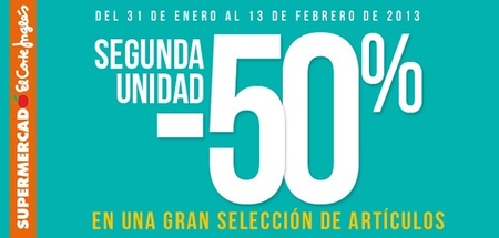 50% de descuento en el supermercado de El Corte Inglés