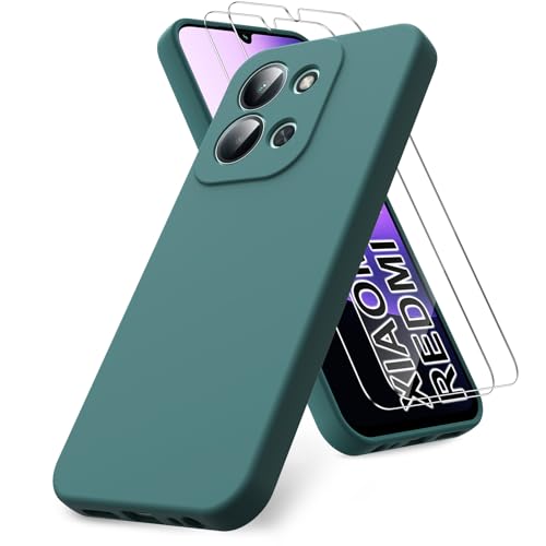 Vansdon Funda Compatible con Xiaomi RedmiXiaomi Poco C85 + 2 Unidades Protector Pantalla Cristal Templado