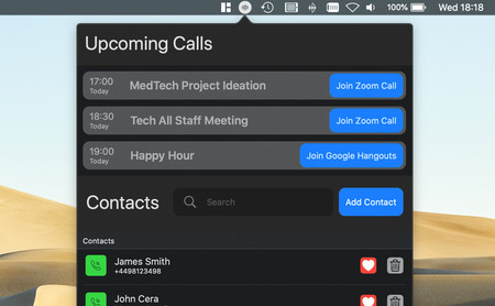 Esta app gratuita para macOS te permite unirte fácilmente a videollamadas de Zoom, Teams o Hangouts