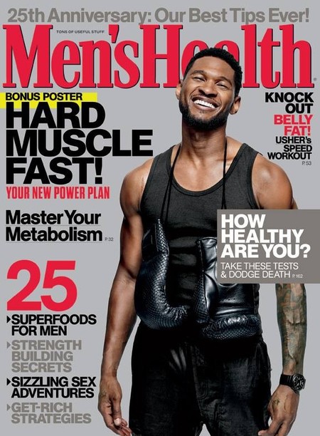 ¡Marchando una de buen chocholate puro con Usher en la portada de Men's Health!