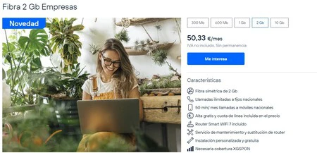 Fibra 2 Gbps Movistar