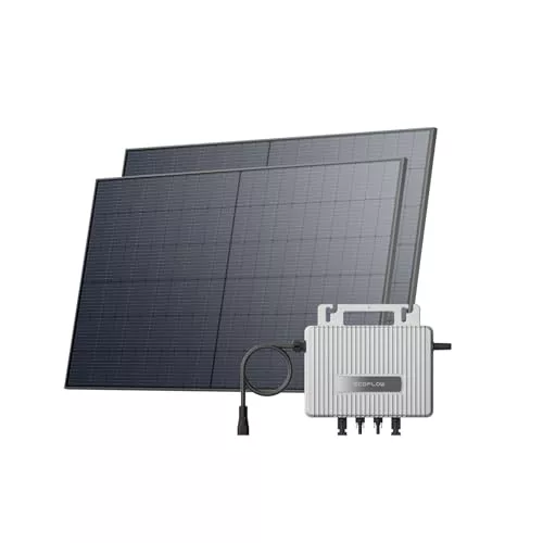 Kit solar ECOFLOW STREAM, inversor de 800W, 2*panele solares 500W