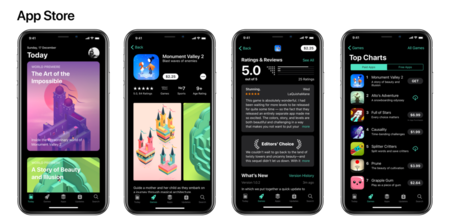 Concepto Ios Oscuro App Store