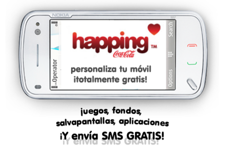 500.000 sms gratis con Happing de Coca Cola