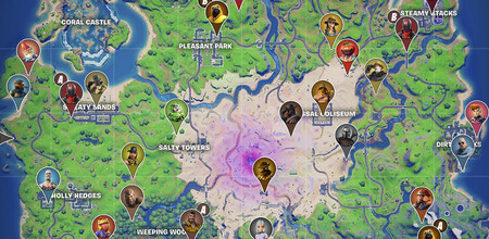 Fortnite: Mapa con todos los NPC y contratos de Temporada 5
