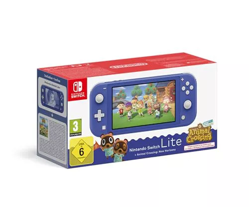 Nintendo Switch Lite Blue + Animal Crossing New Horizons