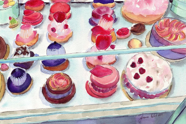 Las dulces y parisinas acuarelas de Jojo la Rue