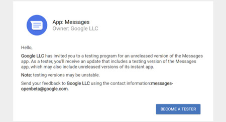 Mensajes de Android estrena versión beta: apúntate para ser el primero en probar las novedades