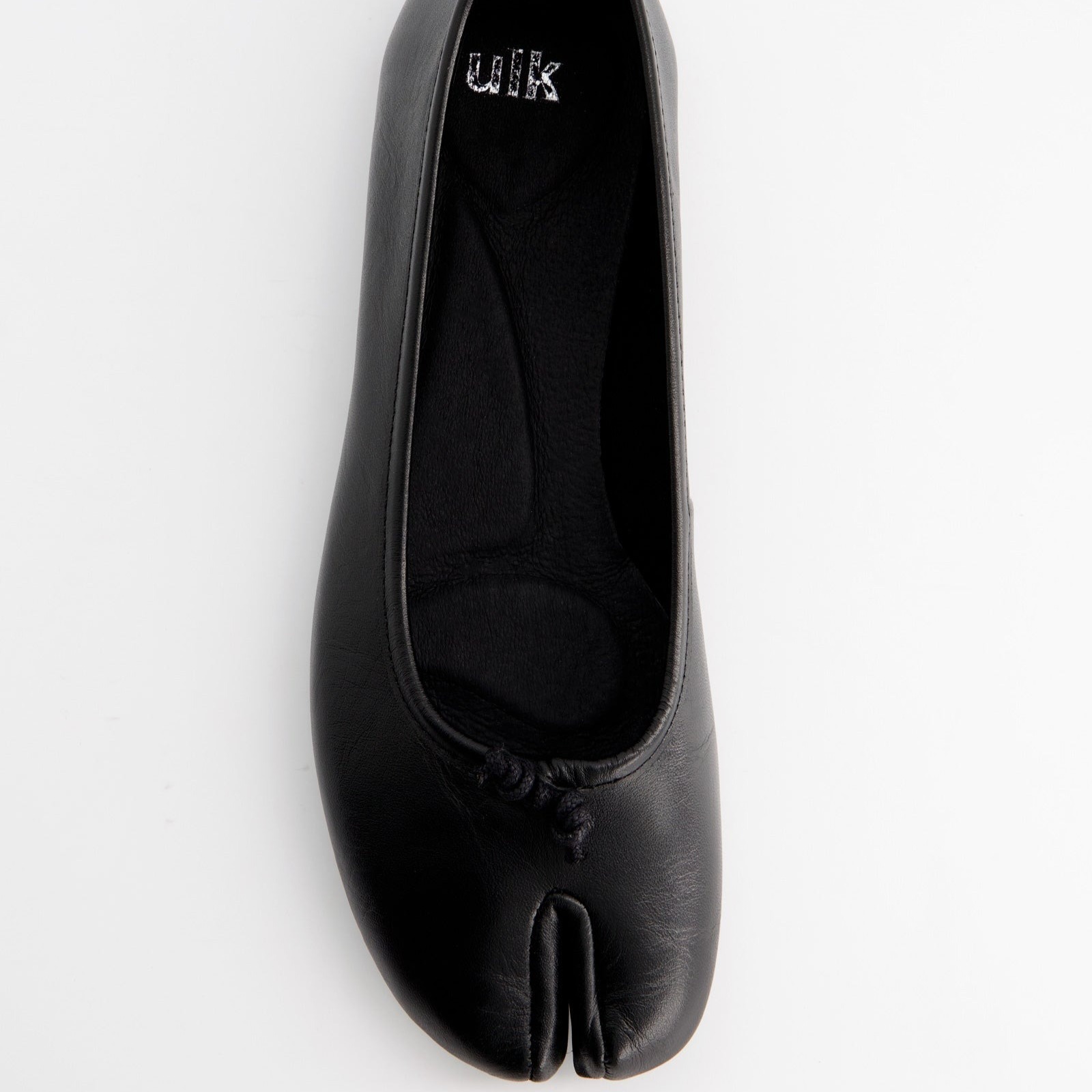 Bailarinas tabi negras de piel - ULK Karva
