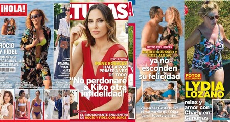 Rocío Carrasco muy 'brava' en la costa, Irene Rosales hablando "de todo" y la celebración de Olga Moreno: estas son las portadas del miércoles 28 de julio