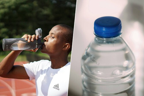 Microplásticos na garrafa / Imagem: charlesdeluvio, Nigel Msipa