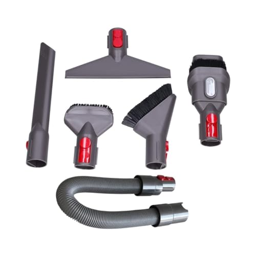 Accesorios Adaptables con Dyson V7 V8 V10 V10 V11 6 cepillos, Tubo Flexible,2 pinceles