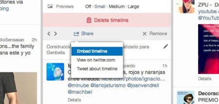 compartir timeline tweetdeck personalizado