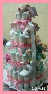 Tarta de pañales, una idea muy original