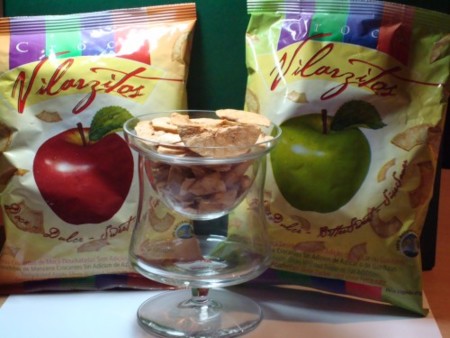 Manzana deshidratada como snack saludable. La hemos probado