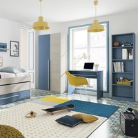 Mesa escritorio con bandeja inferior en varios colores por 45,95 euros y envío gratis en eBay 