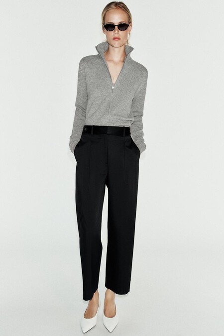 Zara Pantalon Negro