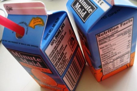 Los zumos comerciales no podrán llevar azúcares añadidos