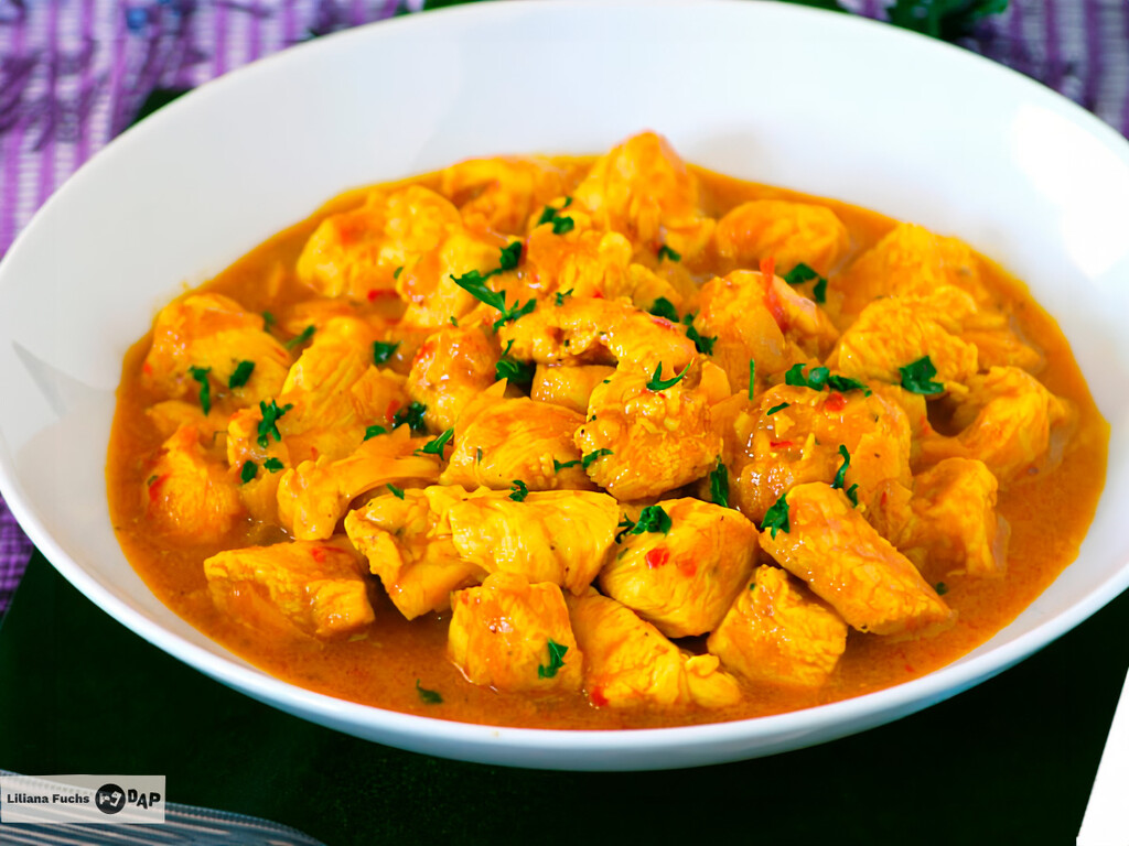 Receta de pollo al curry en 10 minutos