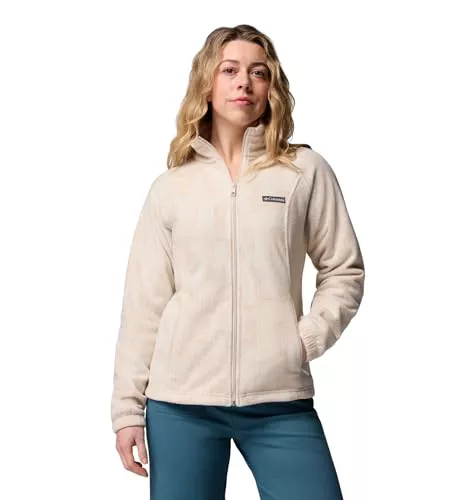 Columbia Benton Springs Chaqueta Estampada con Cierre Completo, Capa exterior de forro polar, Ajuste ceñido, Diseño llamativo, Características prácticas - Mujer