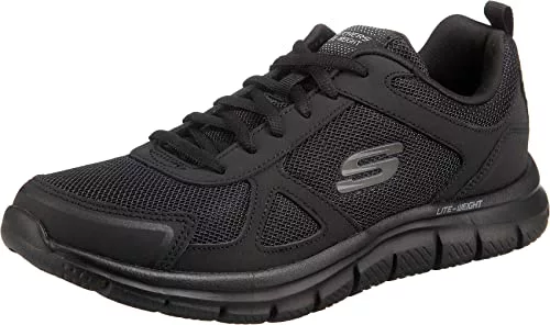 Skechers 52631-BBK Hombre Zapatillas, Negro (Black 52631/Bbk), 42.5 EU