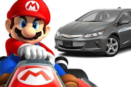Cosas absurdas que molan mil, como usar un Chevrolet Volt para jugar al Mario Kart