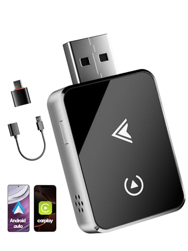 Adaptador Inalámbrico 2 en 1 para CarPlay/Android Auto, PARPAT 2025 
