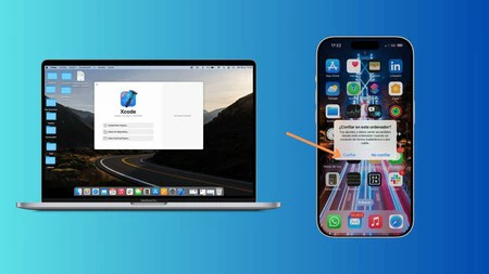 Mac と iPhone を相互接続したときのスクリーンショット