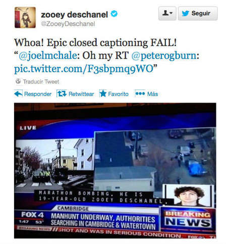 Zooey Deschanel, la terrorista... o más bien no