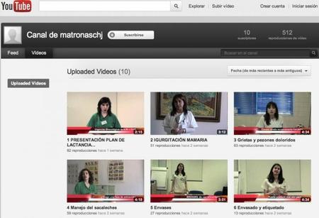 Un canal de Youtube con consejos de matronas y pediatras sobre lactancia