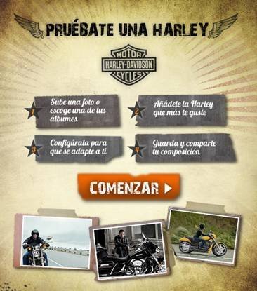 Pruébate una Harley Davidson en Facebook