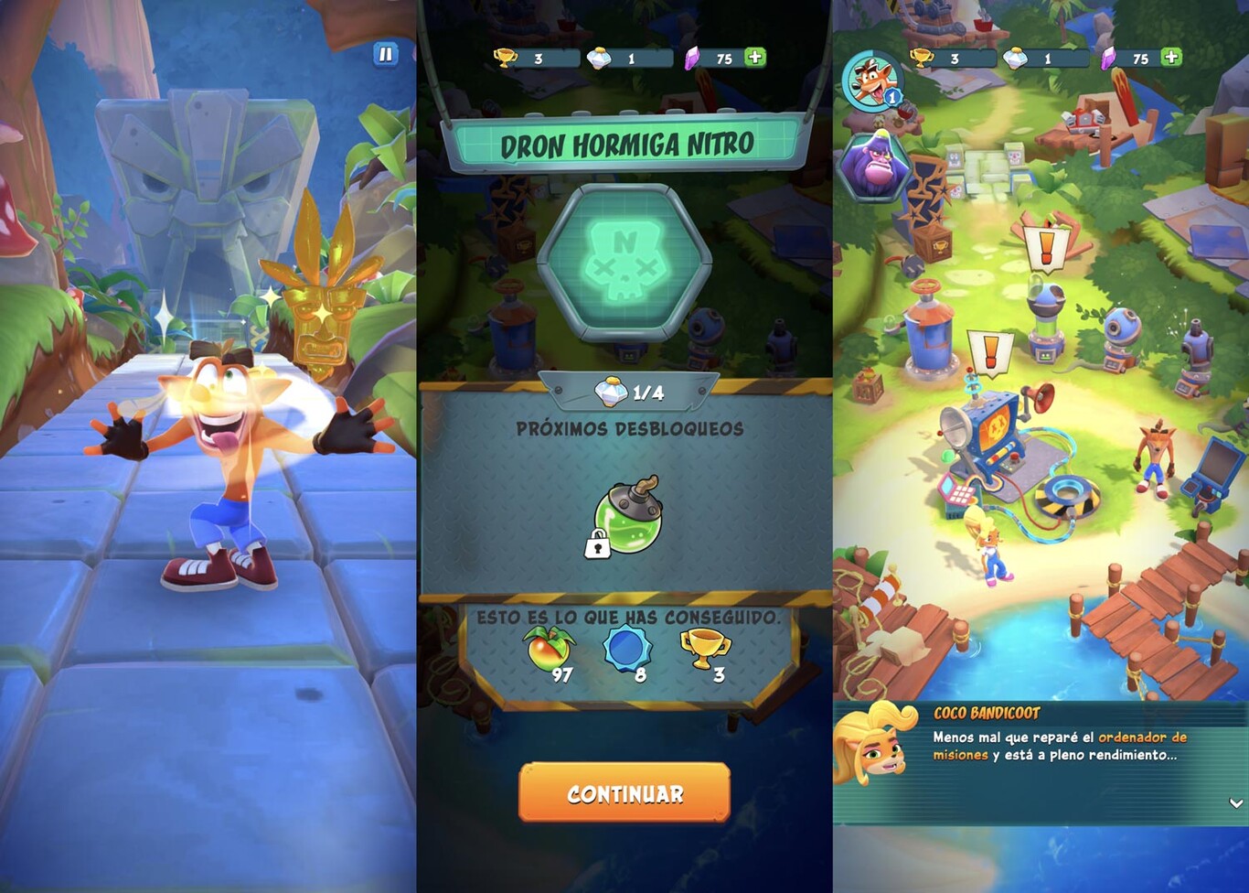 Crash Bandicoot for Android, mobile adaptation download now from the