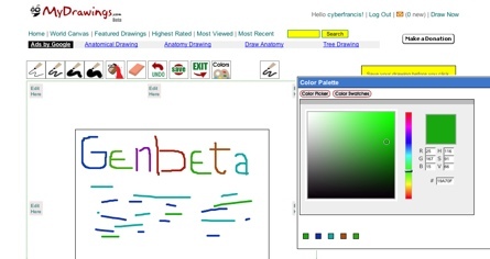 MyDrawins, pinta a mano alzada y compártelo con los demás