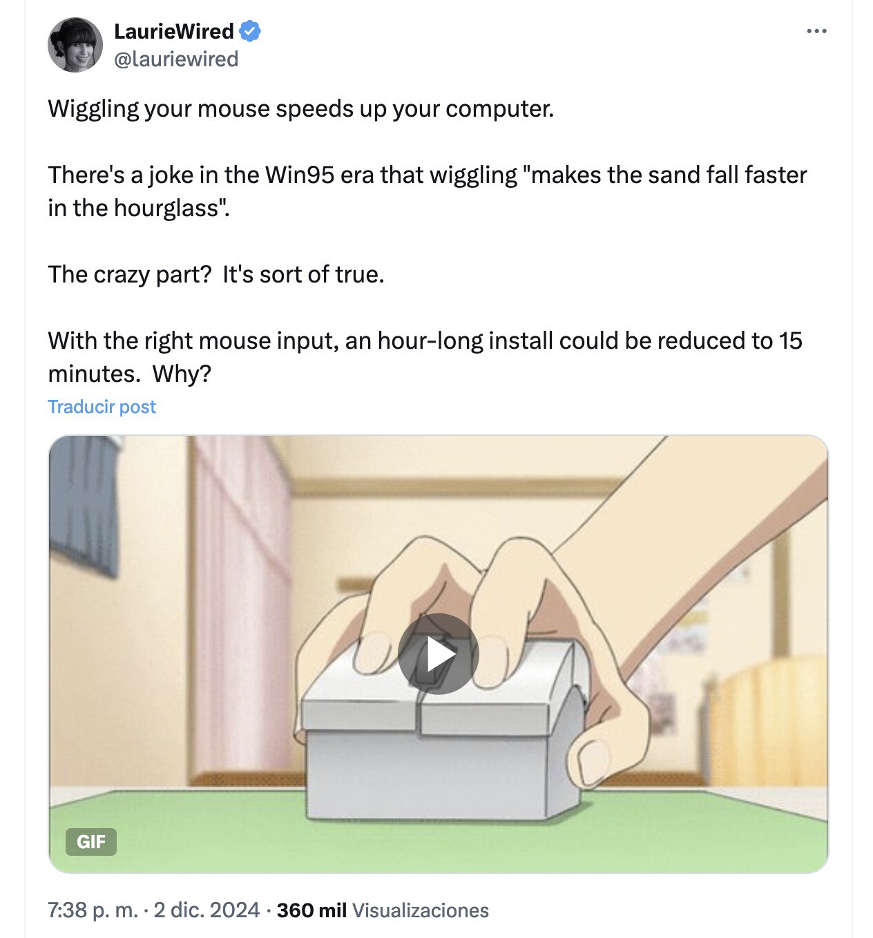 En los tiempos de Windows 95, había un truco para que todo fuese más ...