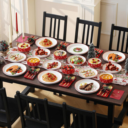 Malacasa Vajilla De Navidad Porcelana